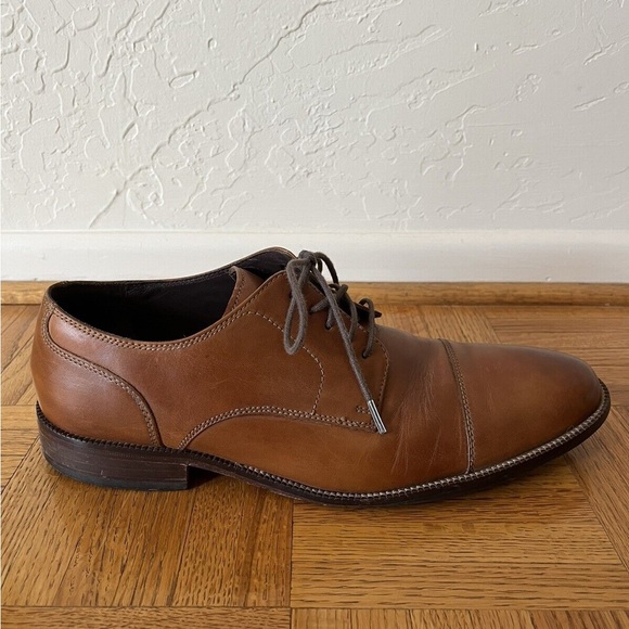 Cole Haan Mens Brown Benton Oxford Cap Toe Dress Shoes Size 8M Style C24120 - Picture 10 of 10